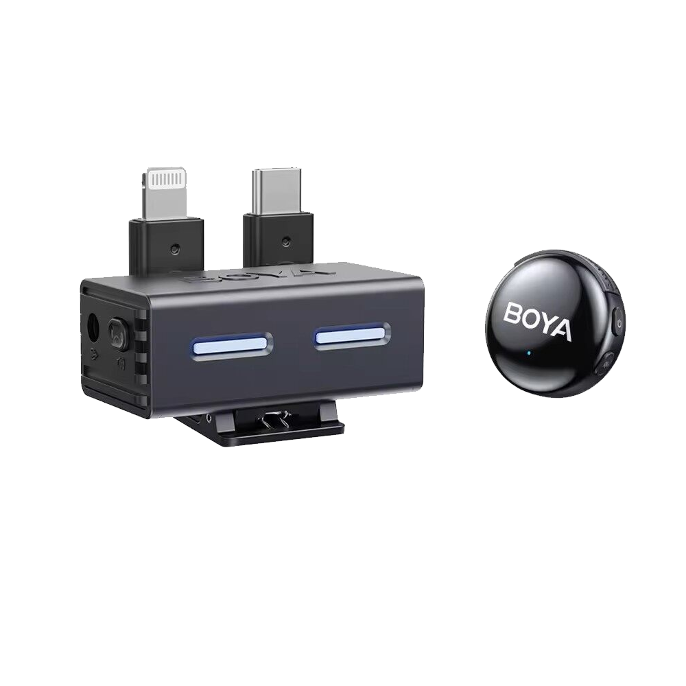 Boya Boyalink 3-04 (Lightning & Type-C & 3.5mm) Wireless Microphone With Charging Case