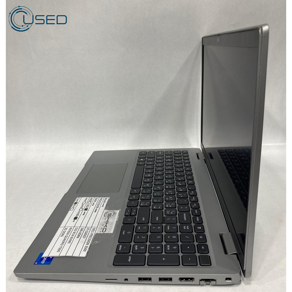 Laptop Used Dell Precision 3560 (I7/1165G7 - 16g DDR4 - 512g M.2 NVMe - Nvidia T500 2G DDR6 - Cam -  Touch 15.6 Inch)