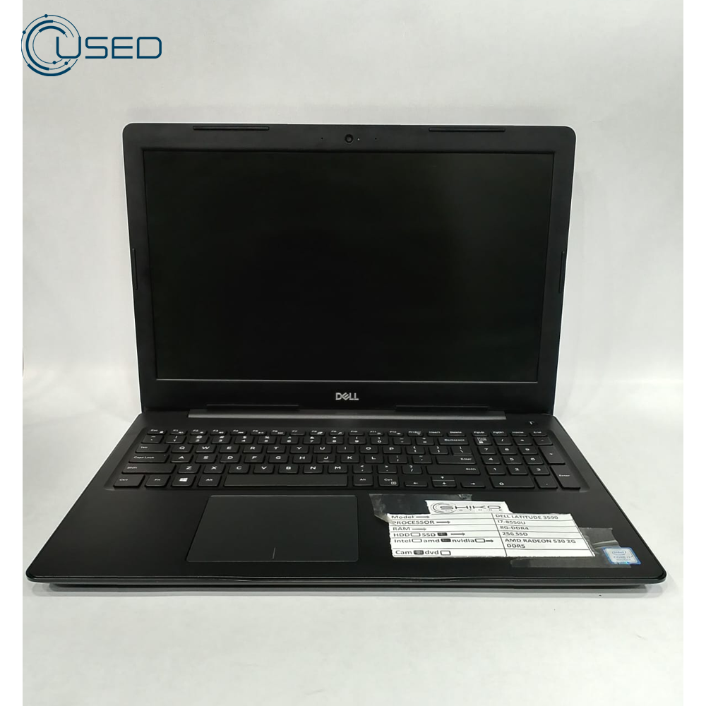 Laptop Used Dell Latitude 3590 (I7/8550U - 8G DDR4 - 256G SSD - Amd Radeon 530 2G DDR5 - Cam - 15.6 Inch)