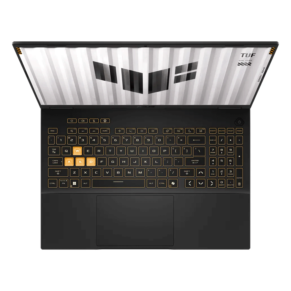 ASUS TUF Gaming F16 FX608JMI-TU657W Laptop (Intel Core i7 14650HX - 16GB DDR5 - 512GB M.2 NVMe  - Nvidia RTX 5060 8GB - 16.0 Inch WUXGA IPS 144Hz - Win11) - Jaeger Gray