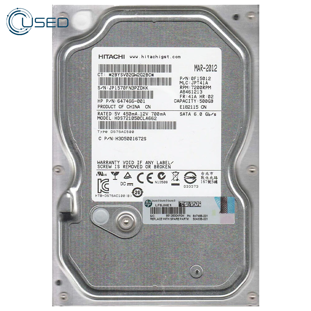 Hitechi 500GB 3.5 Inch Internal HDD (Original Used)