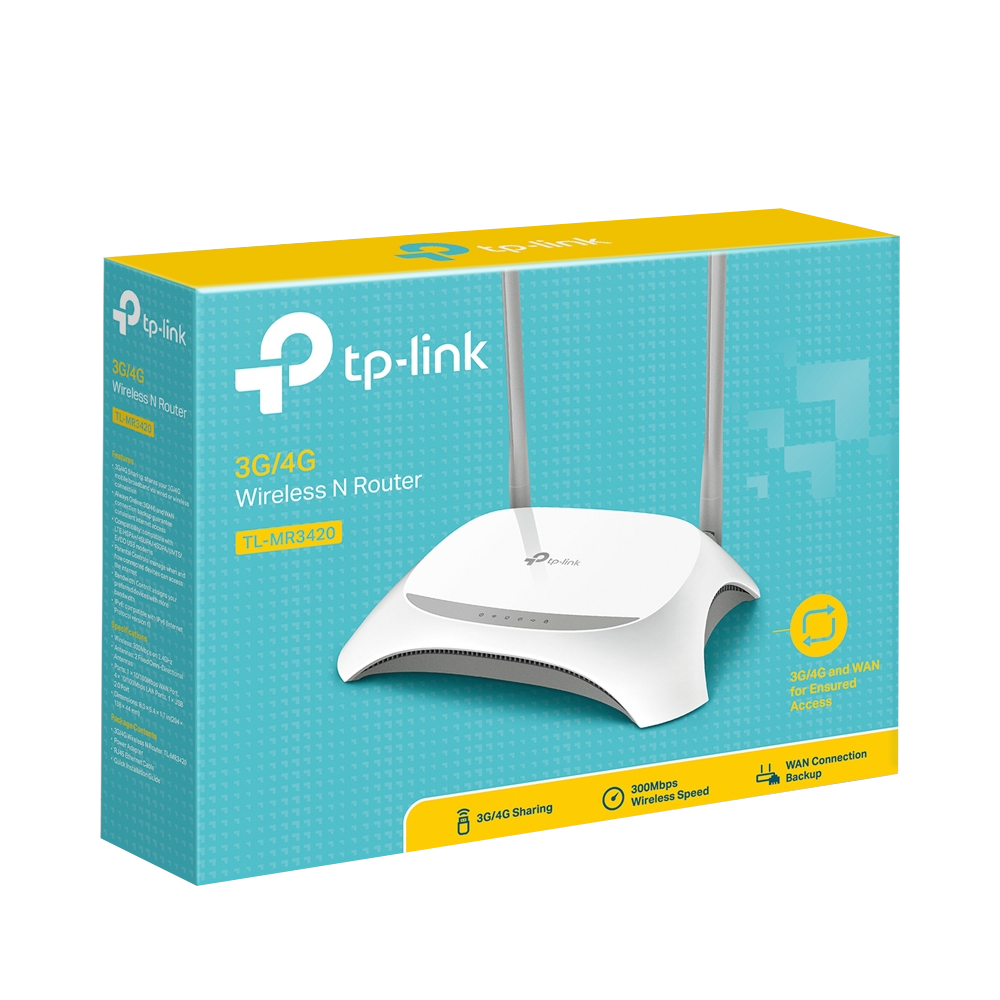 ACCESS POINT 4PORT TP-LINK TL-MR3420 4G USB MODEM (2ANT)
