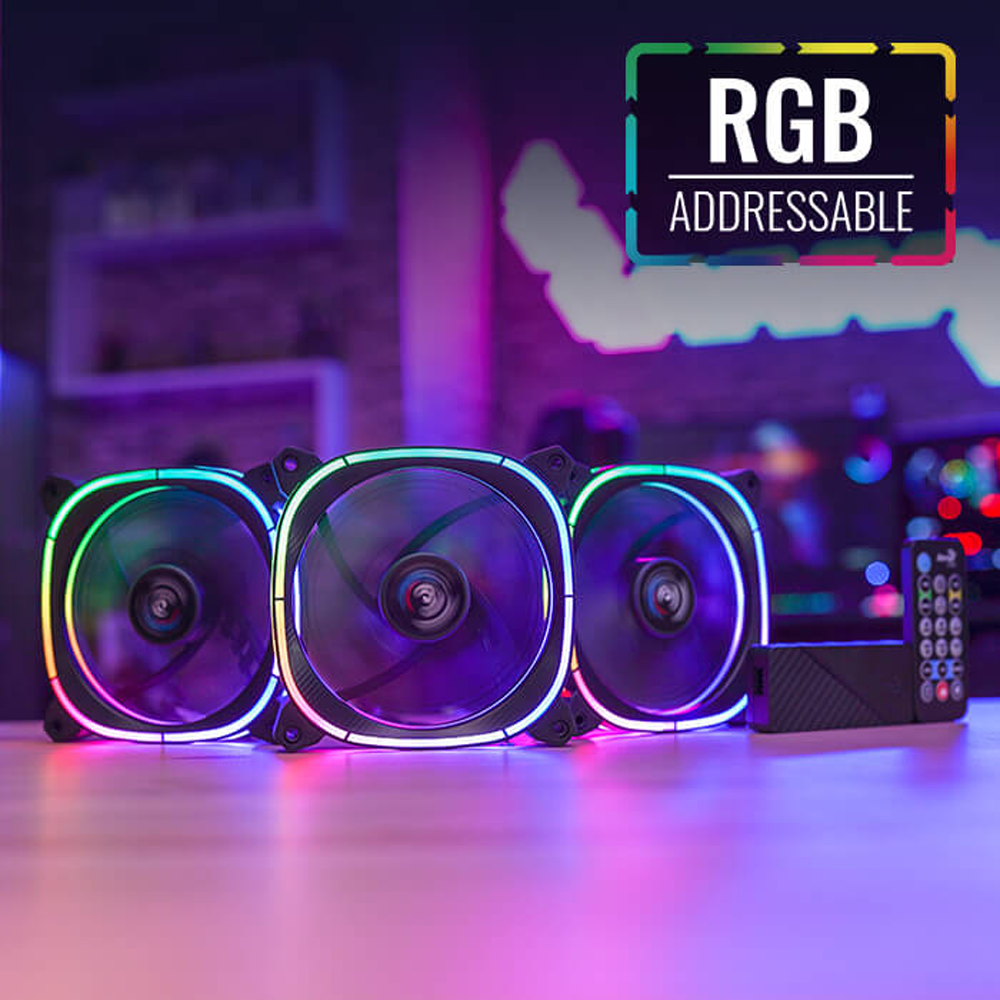 AeroCool Astro 12 Pro ARGB Triple Case Fan Kit