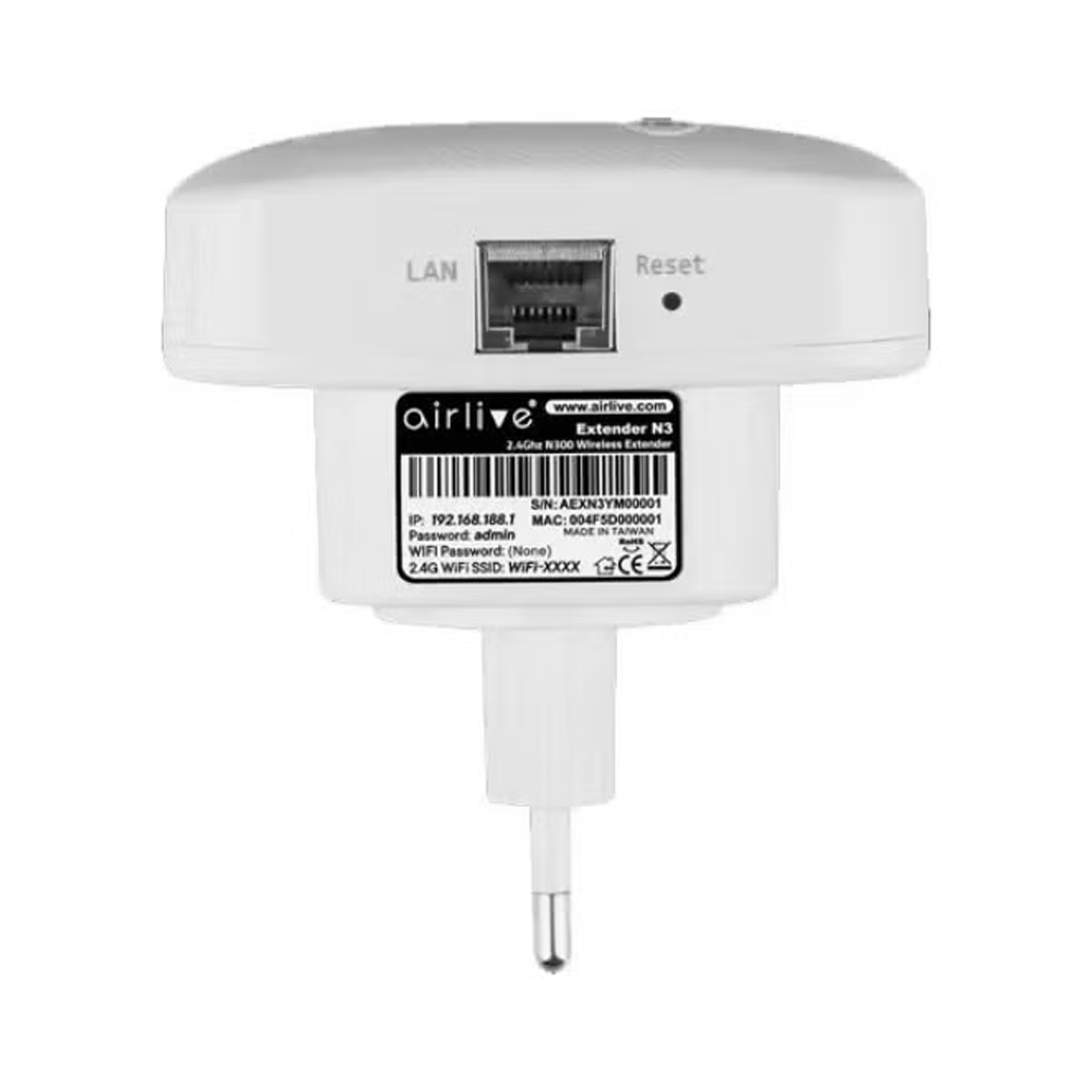Airlive N3 300Mbps Wireless Range Extender (1 Port )