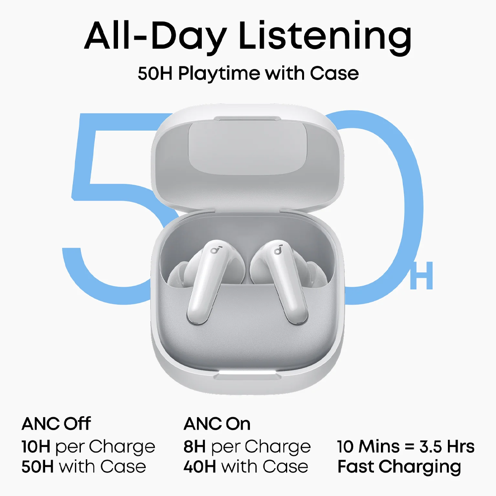 Anker Soundcore P31i D1202Z21 ANC Earbuds - White