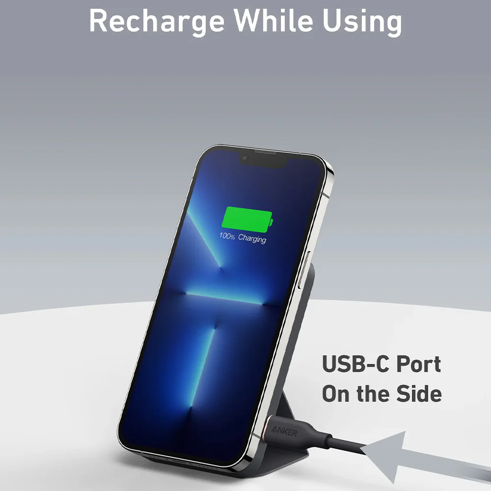 Anker 622 A1614H13 MagGo 12W Magnetic Wireless Power Bank 5000mAh - Black