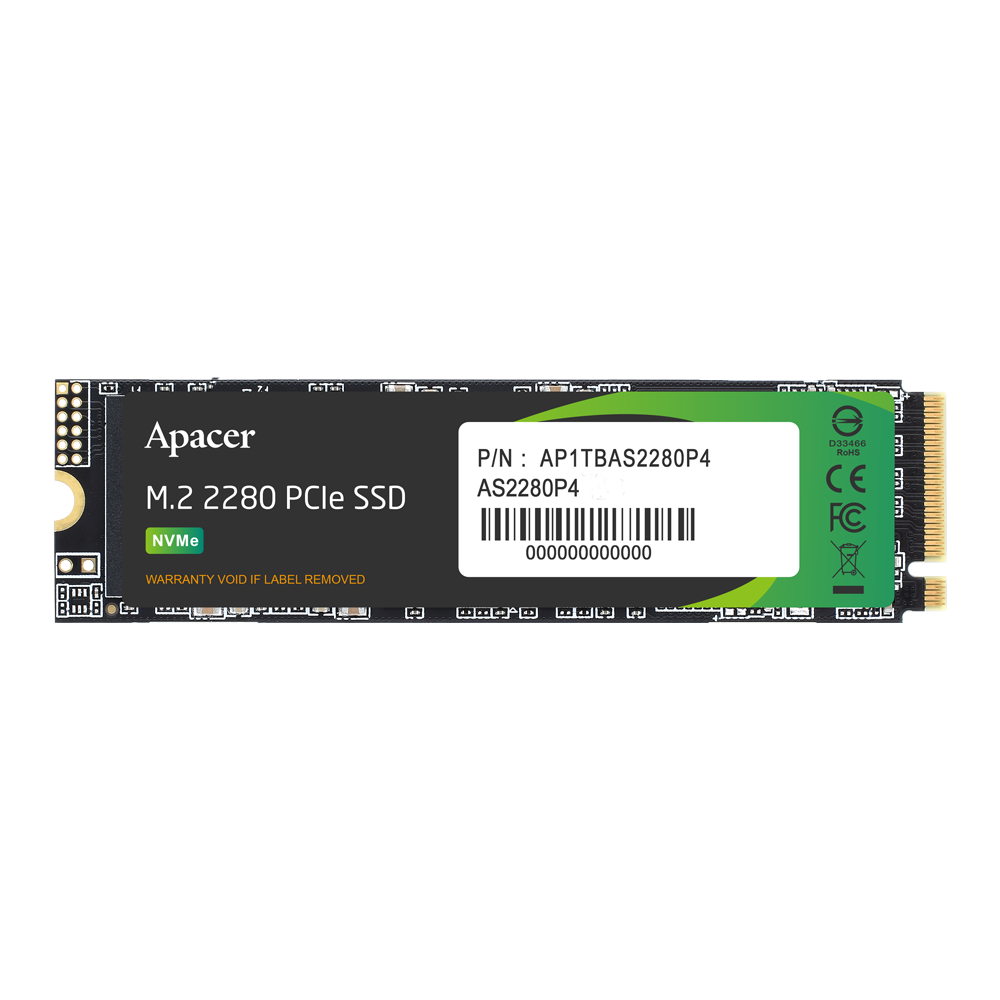 Apacer AS2280P4 256GB PCIe NVMe M.2 SSD