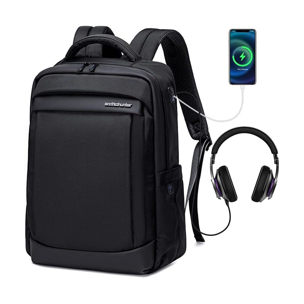 Arctic Hunter B00478 15.6 Inch Laptop Backpack  - Black