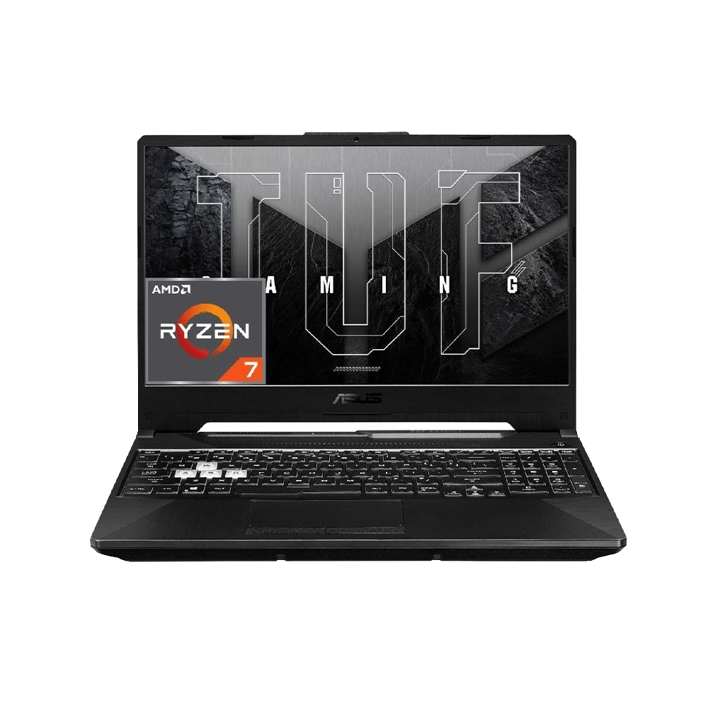 Asus TUF Gaming A15 FA506NCR-HN007W Laptop (AMD Ryzen 7/7435HS - 8G DDR5 - 512G M.2 NVME - Nvidia RTX3050 4G DDR6 - 15.6 Inch FHD IPS 144Hz - Win11) - Black