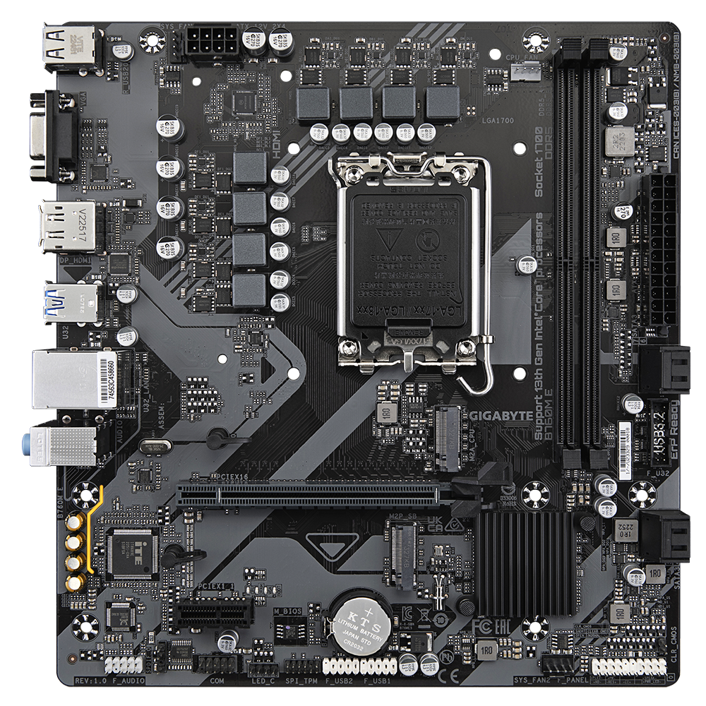 Gigabyte B760M E DDR5 Intel LGA 1700 Motherboard