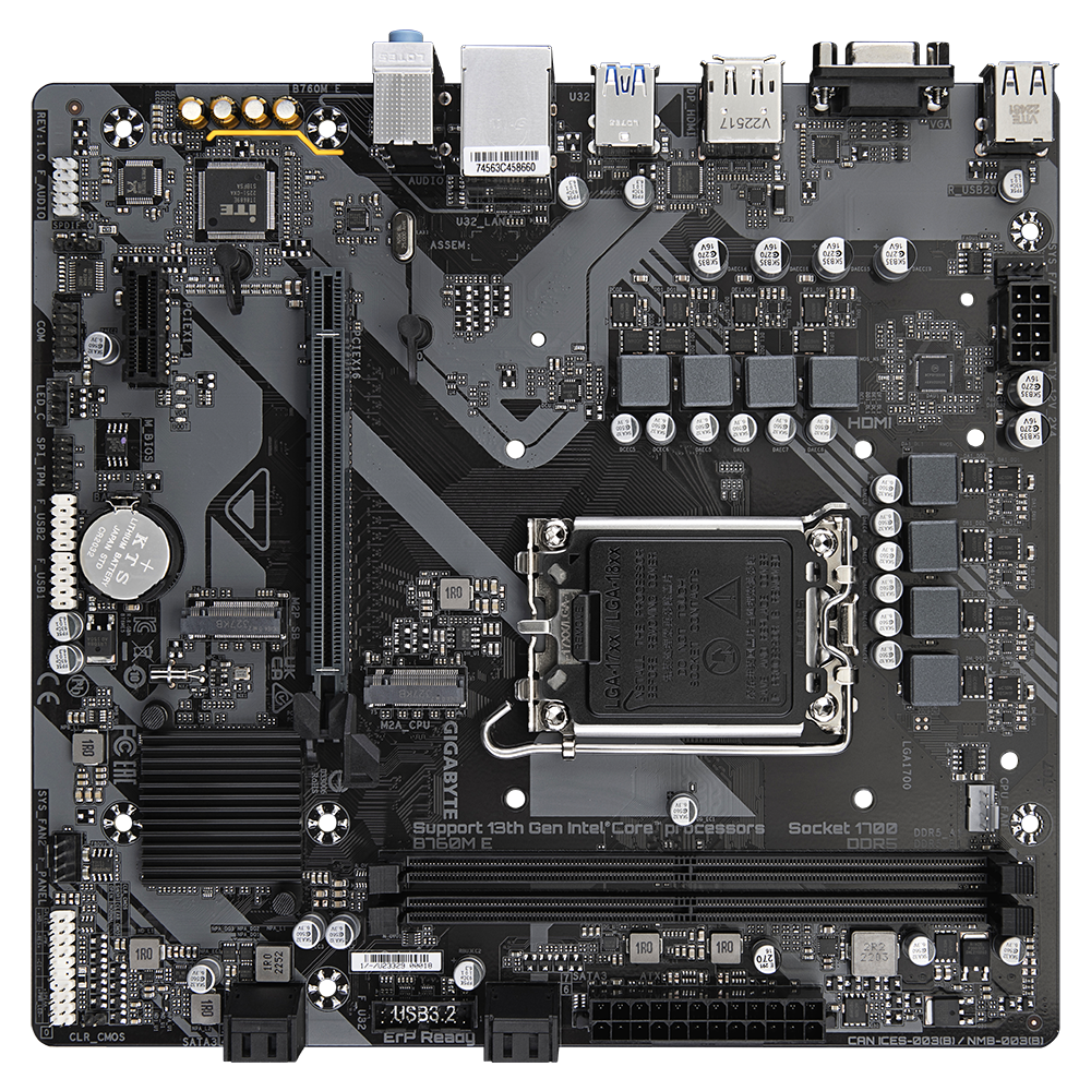 Gigabyte B760M E DDR5 Intel LGA 1700 Motherboard
