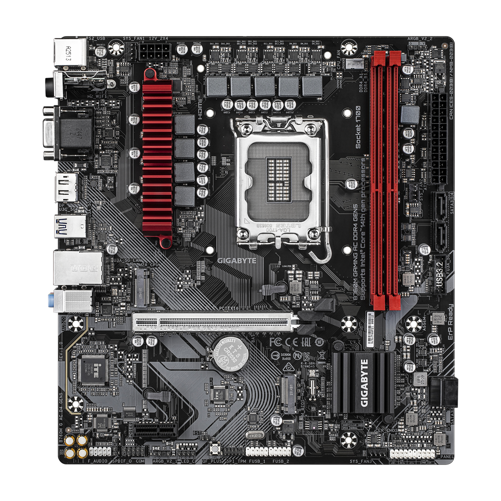 Gigabyte B760M Gaming AC DDR4 Gen5 Intel LGA 1700 Motherboard
