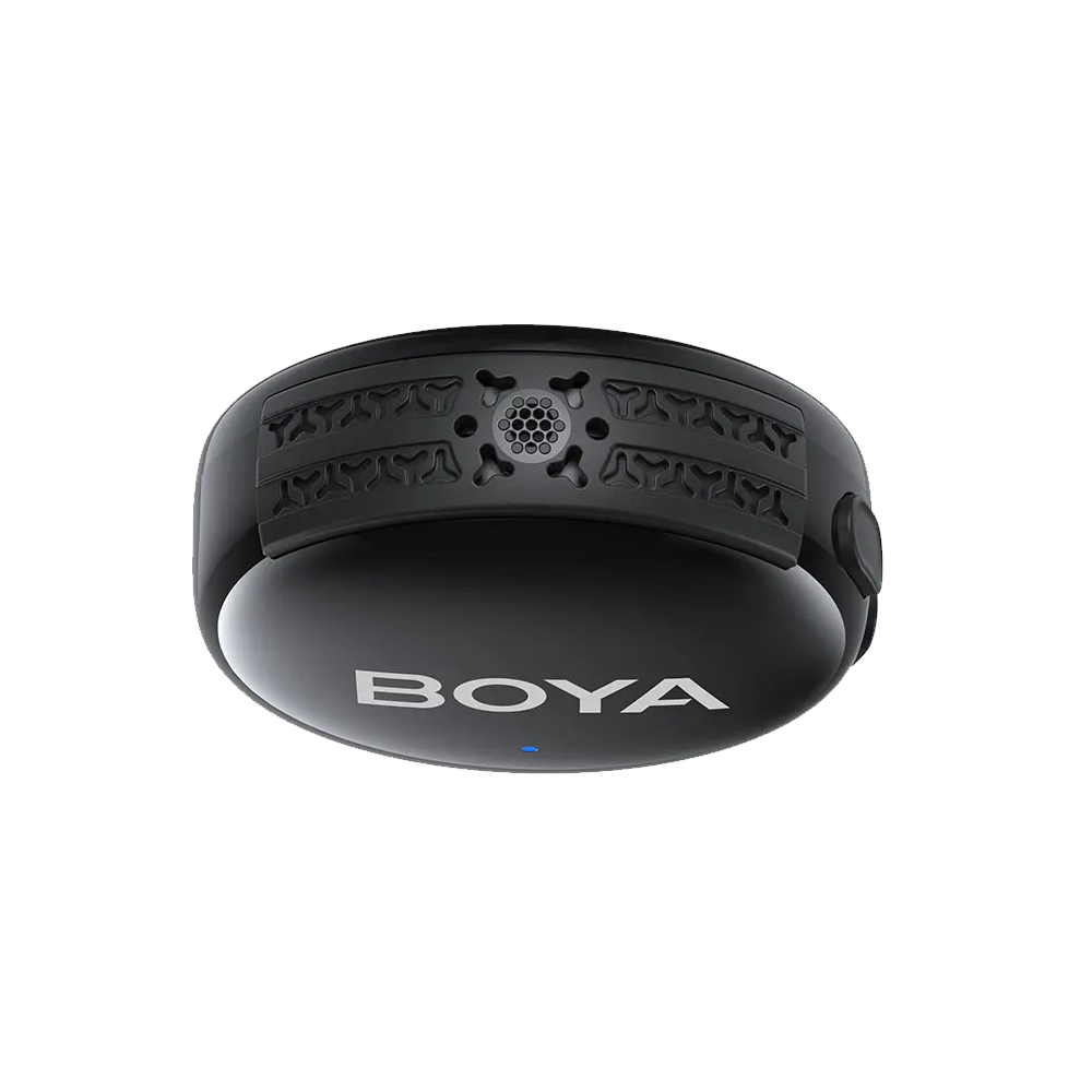 Boya Boyalink 3-01 Al-Powered Button-Sized (Lightning & Type-C & 3.5mm) Wireless Microphone With Charging Case