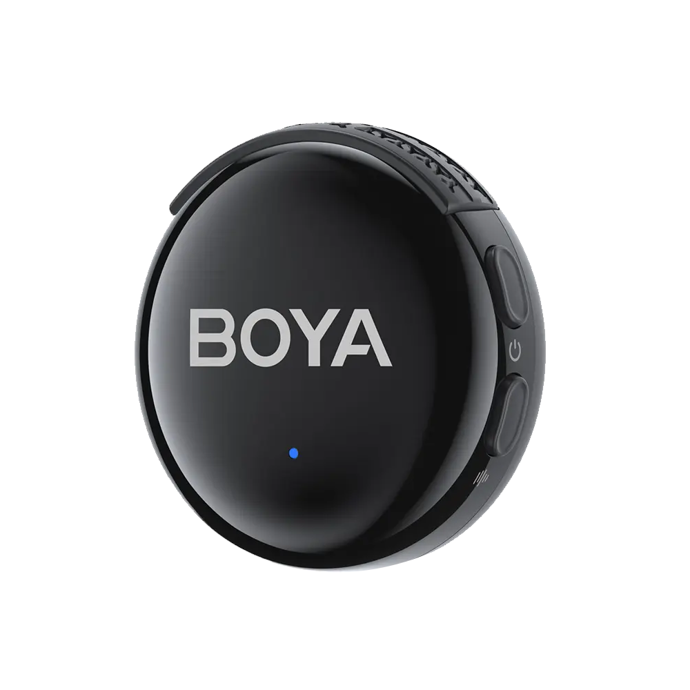 Boya Boyalink 3-01 Al-Powered Button-Sized (Lightning & Type-C & 3.5mm) Wireless Microphone With Charging Case