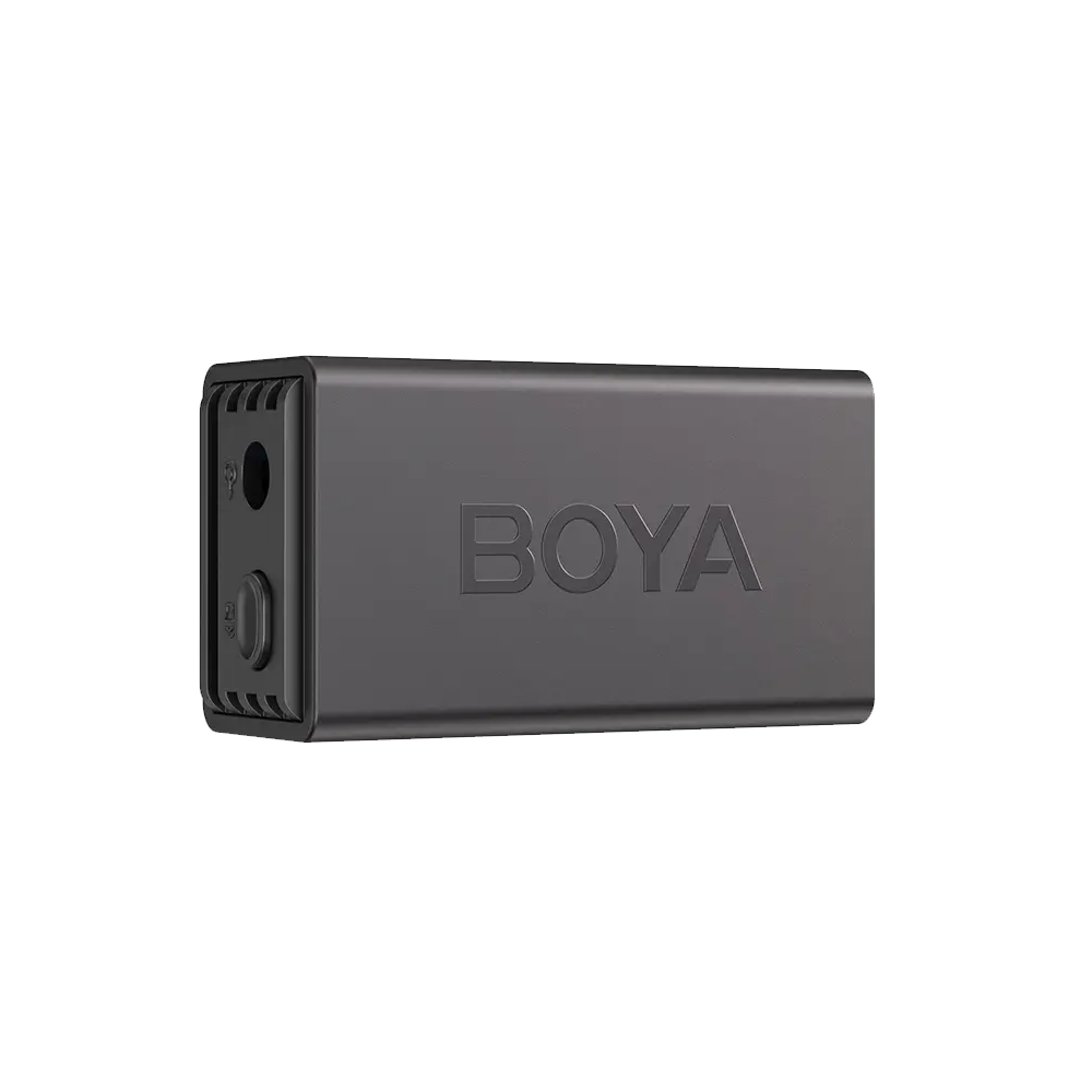 Boya Boyalink 3-01 Al-Powered Button-Sized (Lightning & Type-C & 3.5mm) Wireless Microphone With Charging Case