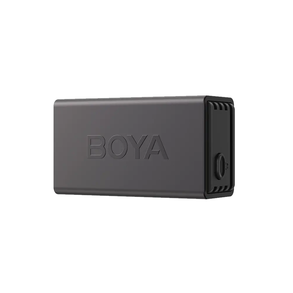 Boya Boyalink 3-01 Al-Powered Button-Sized (Lightning & Type-C & 3.5mm) Wireless Microphone With Charging Case