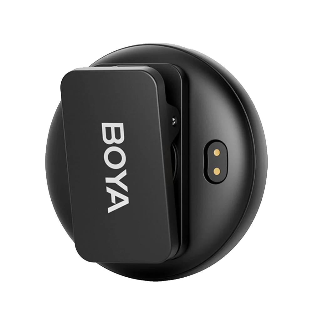 Boya OMIC-D Lightning 2.4GHz Dual Channel Wireless Microphone With Charging Case - Black