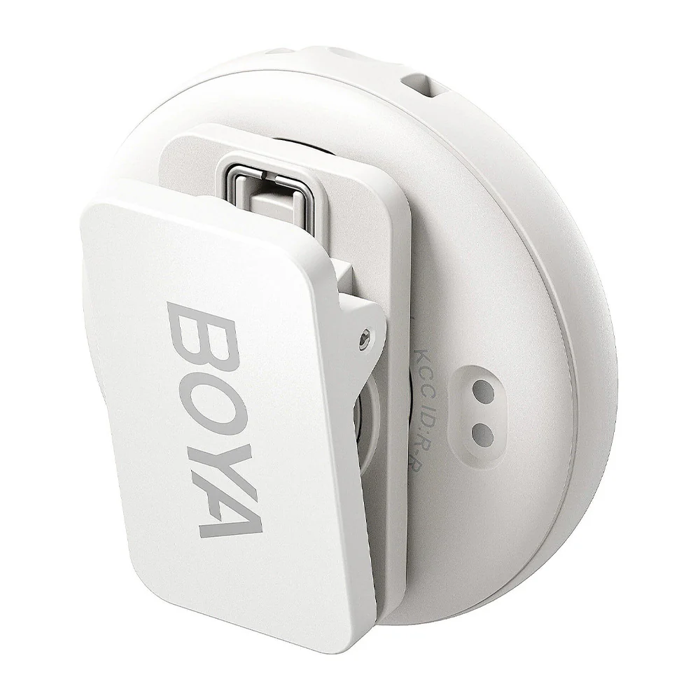 Boya OMIC-U Type-C 2.4GHz Dual Channel Wireless Microphone With Charging Case - White