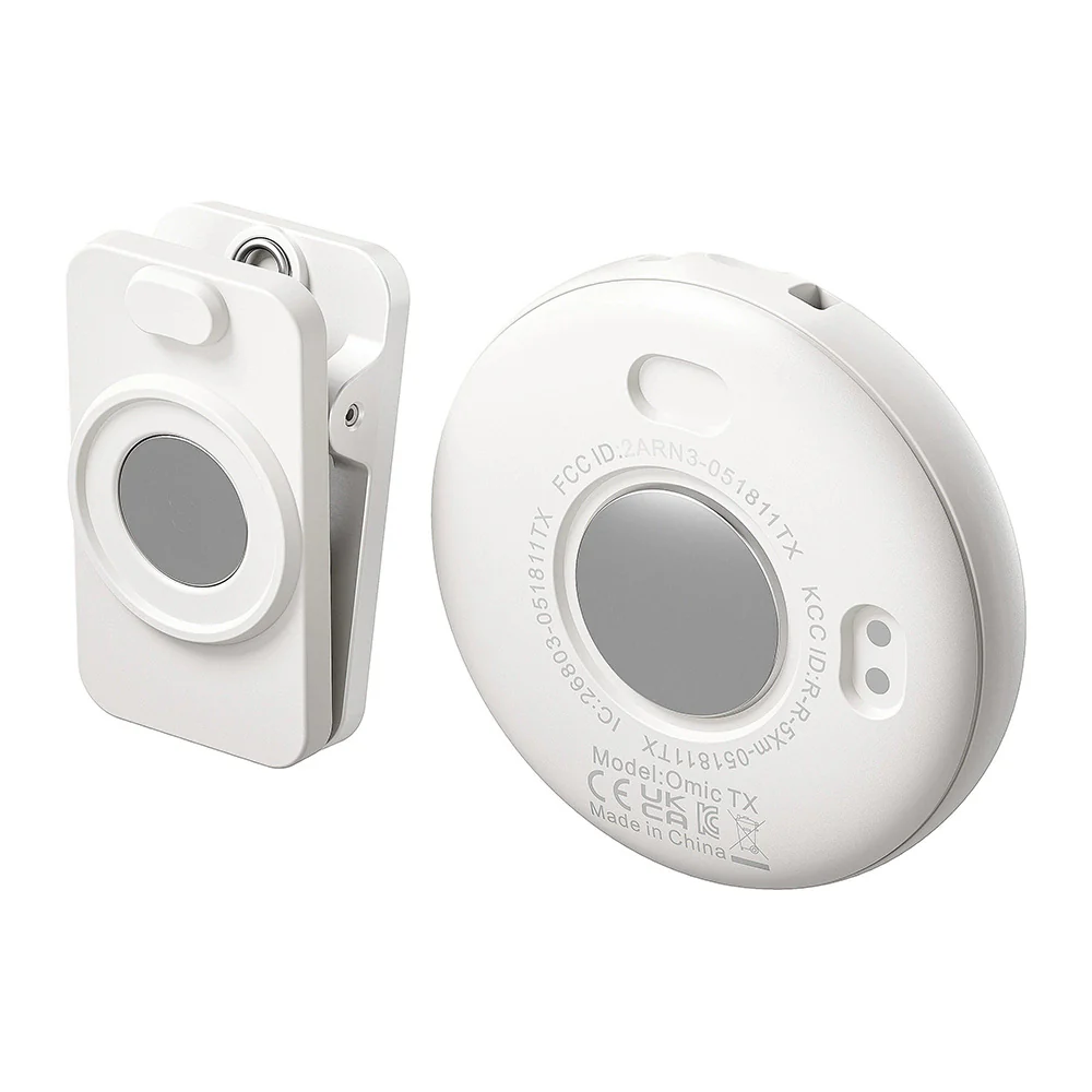 Boya OMIC-U Type-C 2.4GHz Dual Channel Wireless Microphone With Charging Case - White