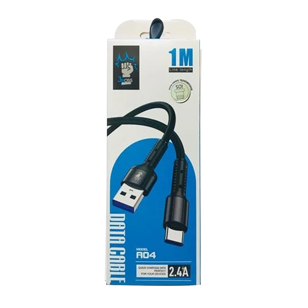 CABLE TYPE-C TO USB 3BOSS A04 1.0M