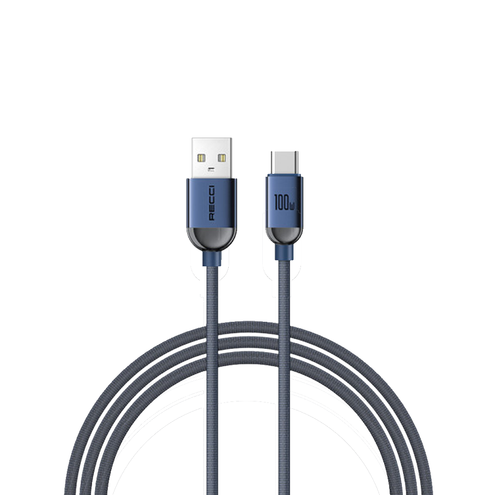 CABLE TYPE-C TO USB RECCI RS09C 1.20M