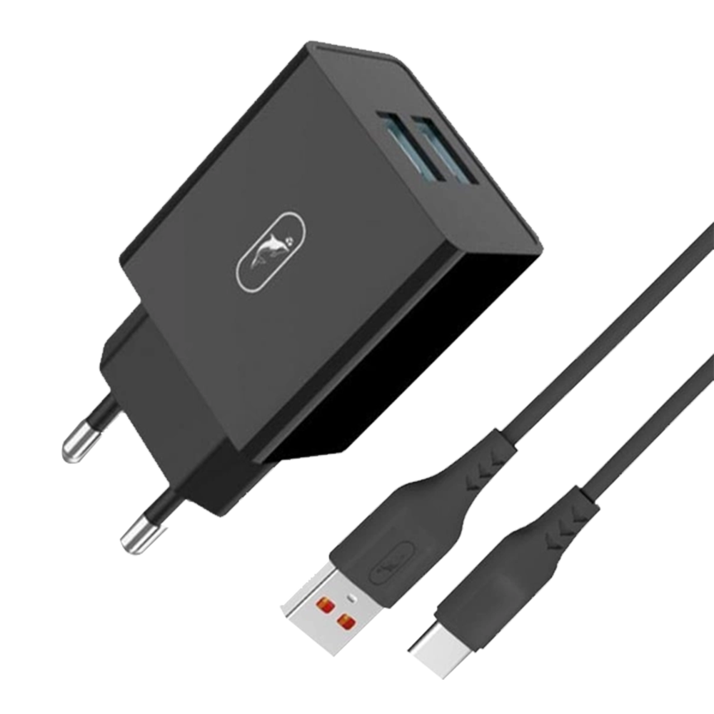 CHARGER TYPE-C SKY DOLPHIN SC36T (2 USB 2.1A)