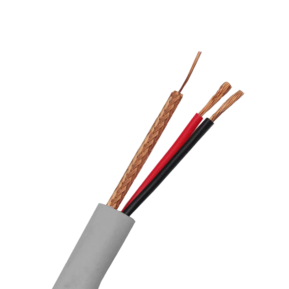 Cable Shield + Power RG174 Zvision 300M - Gray