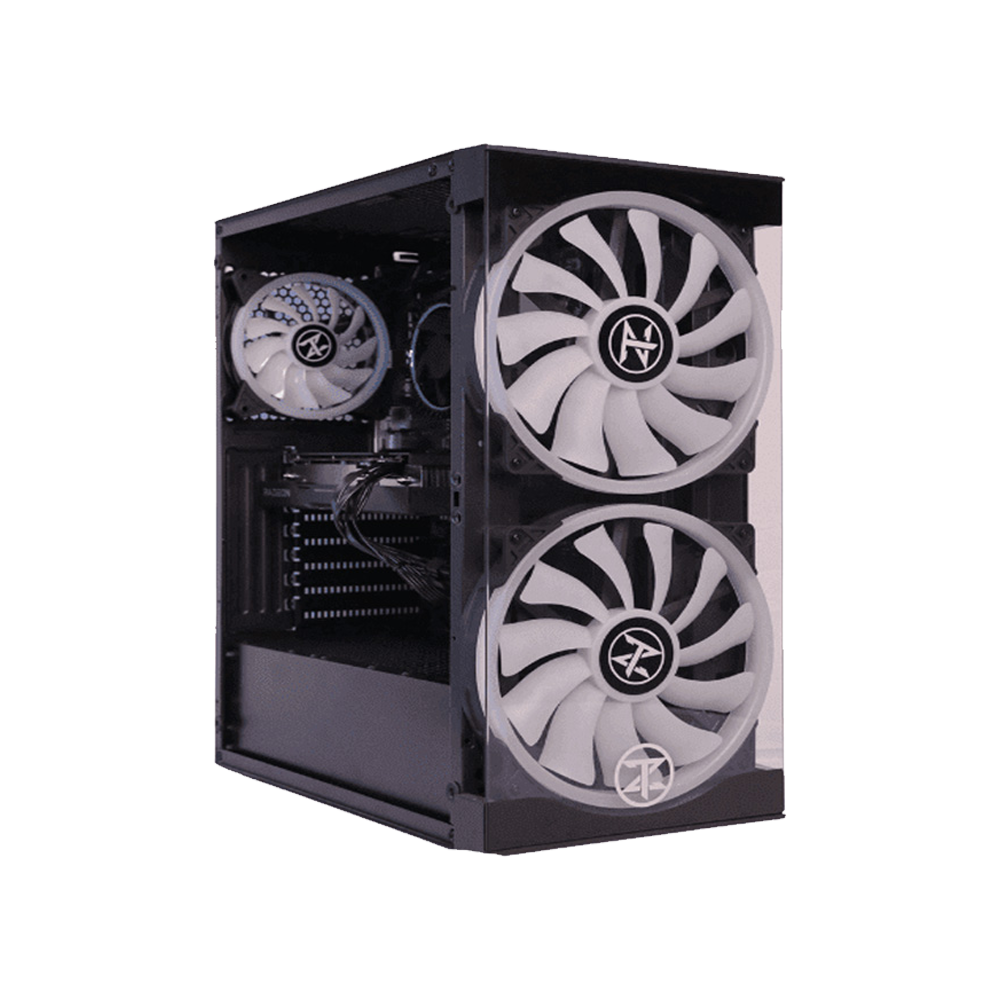TechnoZone C500 Meleys RGB Mid Tower Case + 80 Plus 650W Power Supply