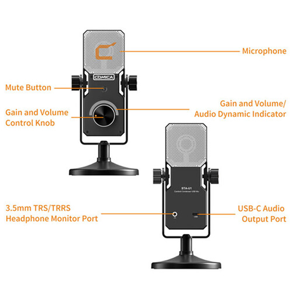 Comica STA-U1 Cardioid Condenser USB Microphone