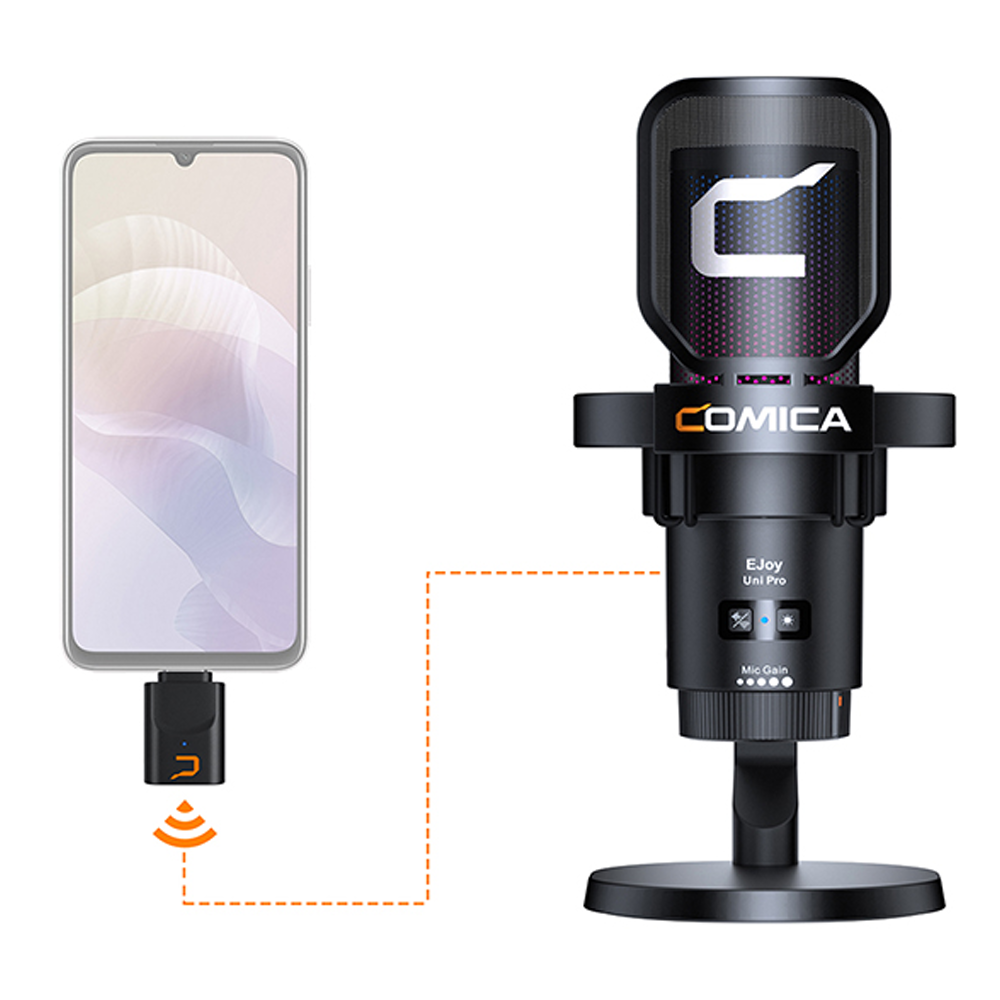 Comica EJoy Uni Pro RGB Wireless Microphone - Black