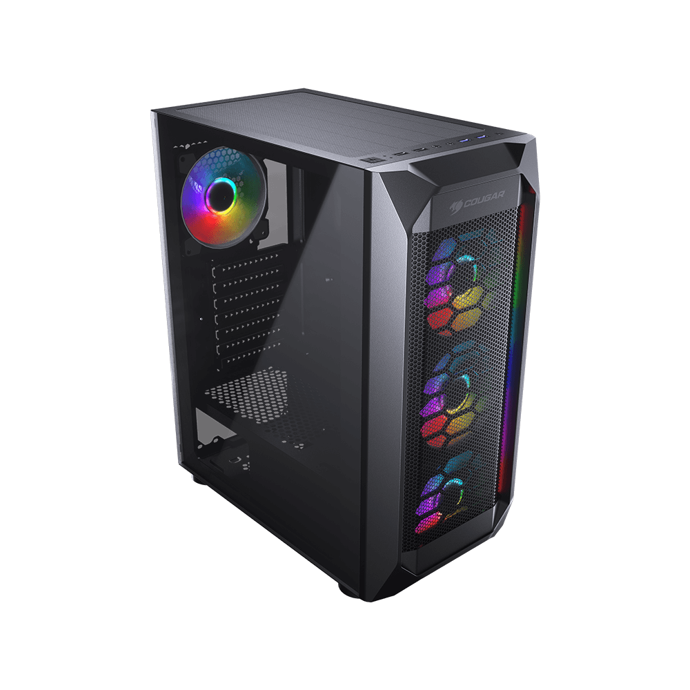 Cougar MX410 RGB Gaming Mid Tower Case + Cougar VTC 80Plus 500W Power Supply