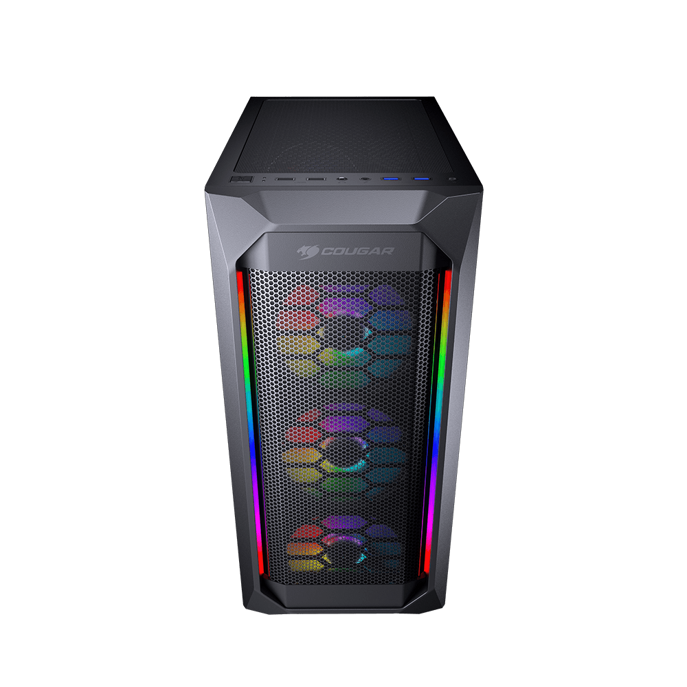 Cougar MX410 RGB Gaming Mid Tower Case + Cougar VTC 80Plus 500W Power Supply