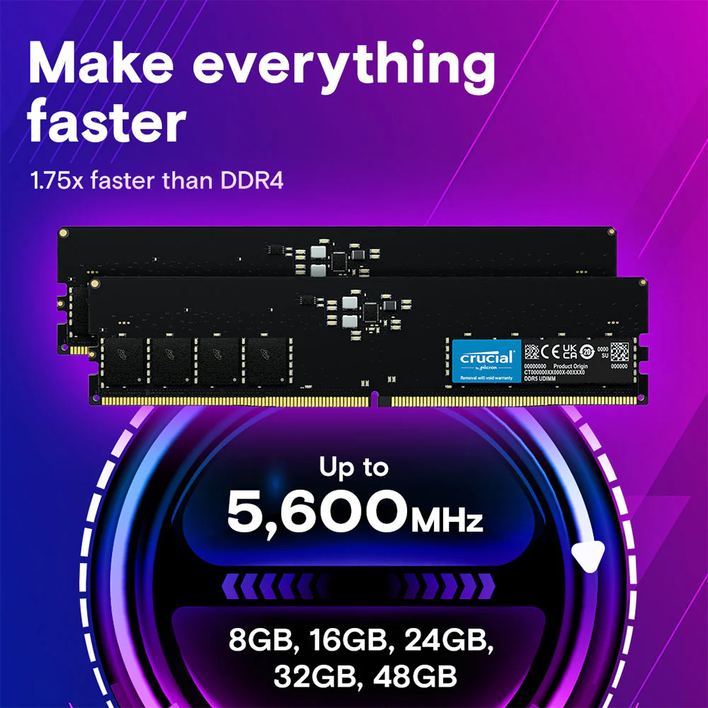 Crucial 32GB DDR5 5600MHz PC Ram