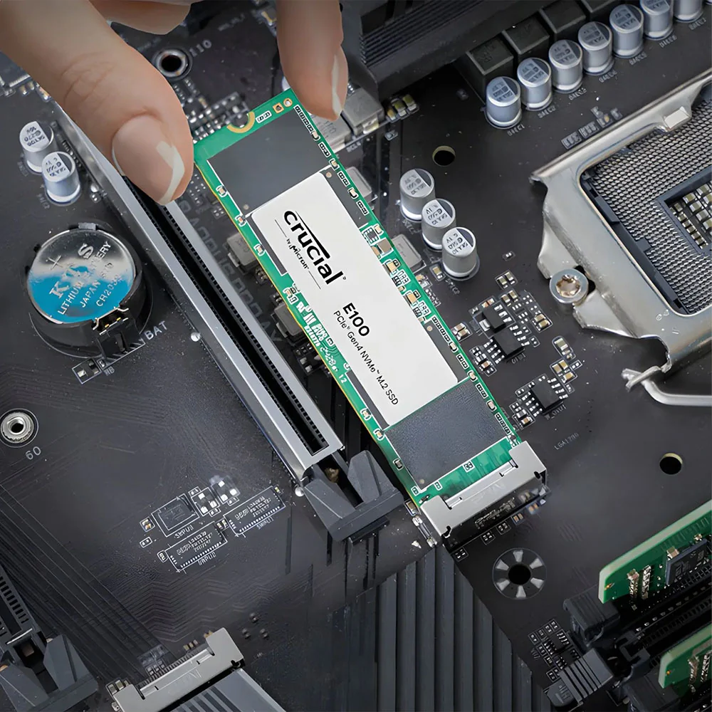 Crucial E100 1TB PCIe NVMe M.2 SSD