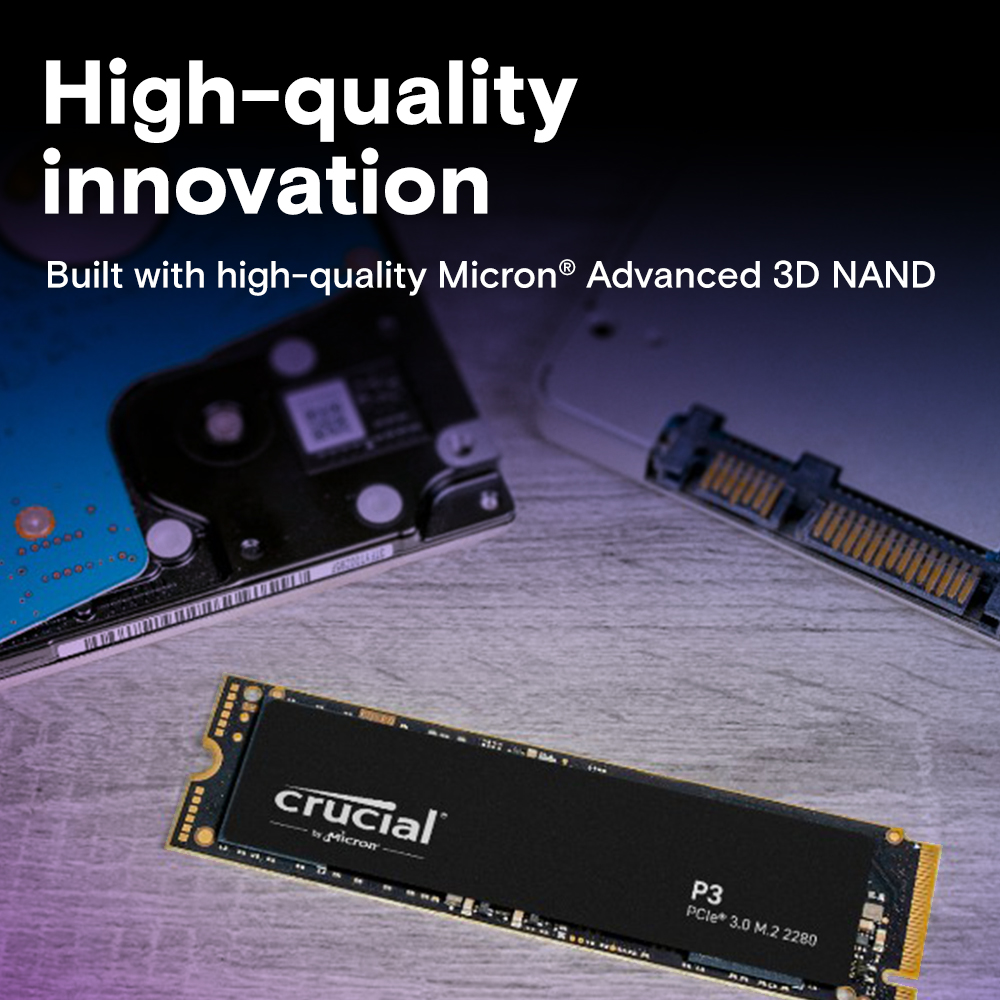 Crucial P3 2TB PCIe NVMe M.2 SSD