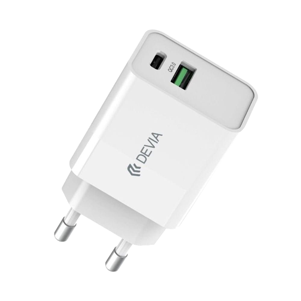 Plug 240V Devia Smart Series 30W PD+QC MP777 (USB + Type-C 3.0A)