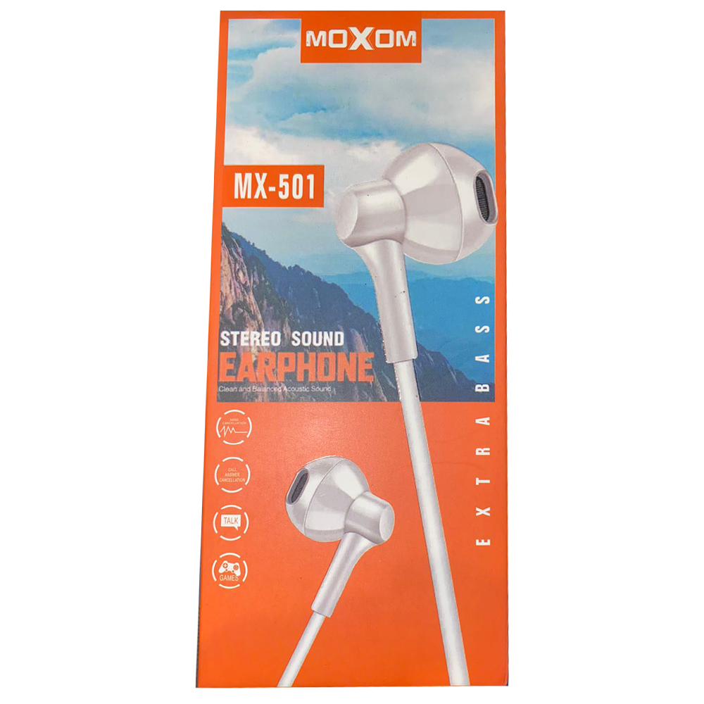EARPHONE WIRED MOXOM MX-501