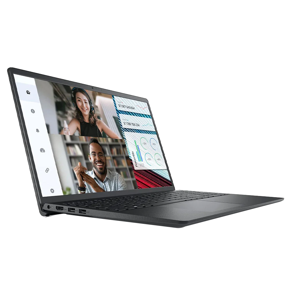 Dell Vostro 3530 Laptop (Intel Core i7/1355U - 8GB DDR4 - 512GB M.2 NVMe - Intel UHD Graphics - 15.6 Inch FHD 120Hz) - Carbon Black