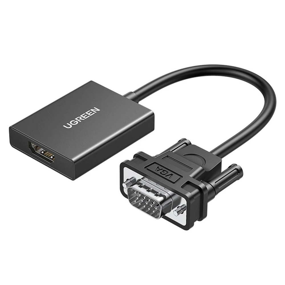 Ugreen 50945 CM513 VGA to HDMI Converter With 3.5mm Audio