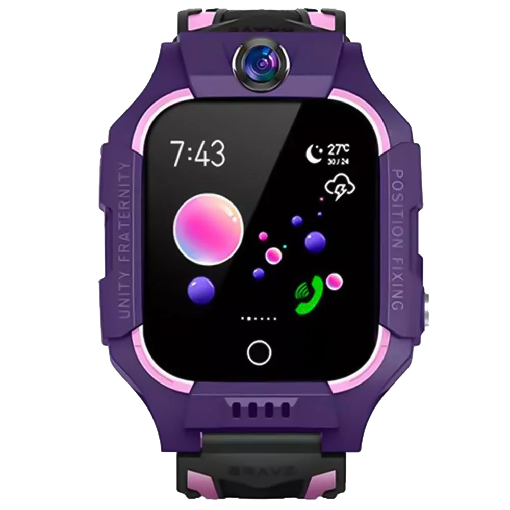 Green Lion Series-5 2G Kids Smart Watch - Purple