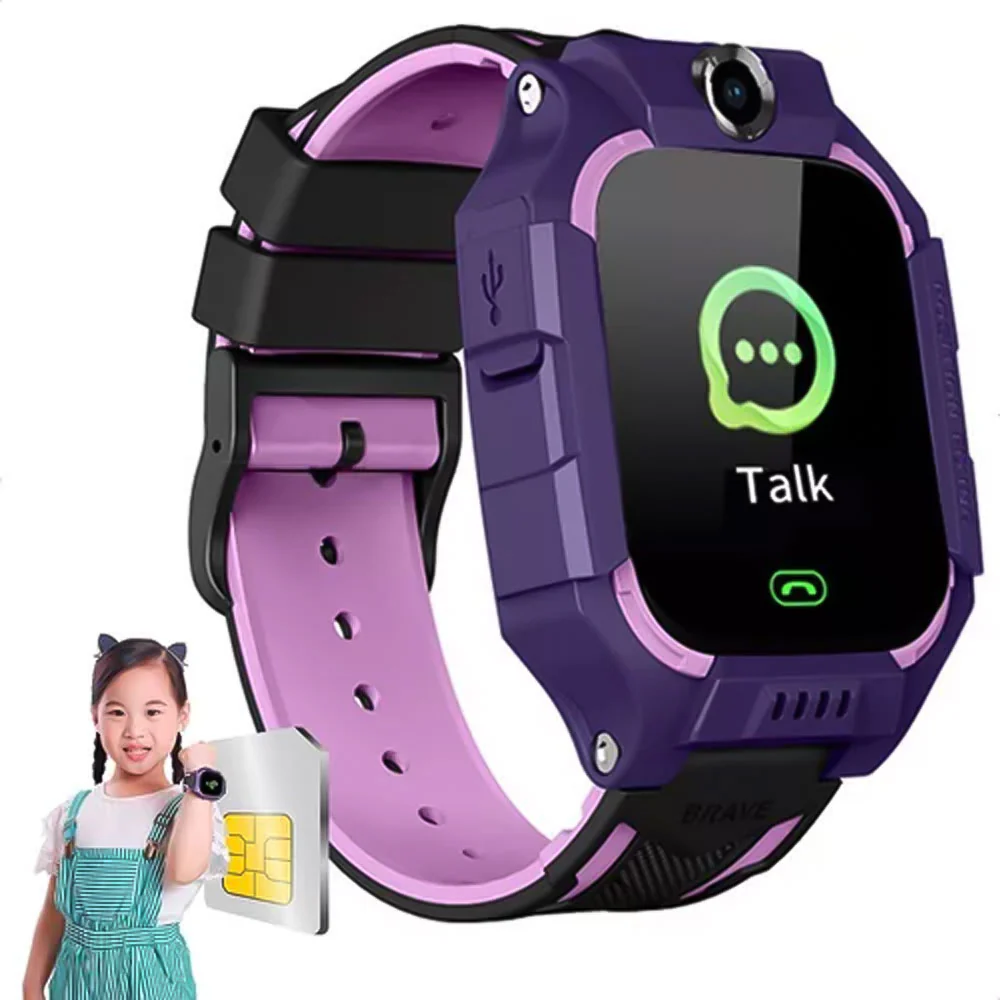 Green Lion Series-5 2G Kids Smart Watch - Purple