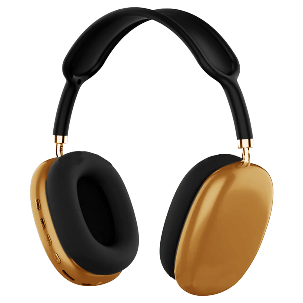 Headphone Bluetooth Air Max - Gold/Black