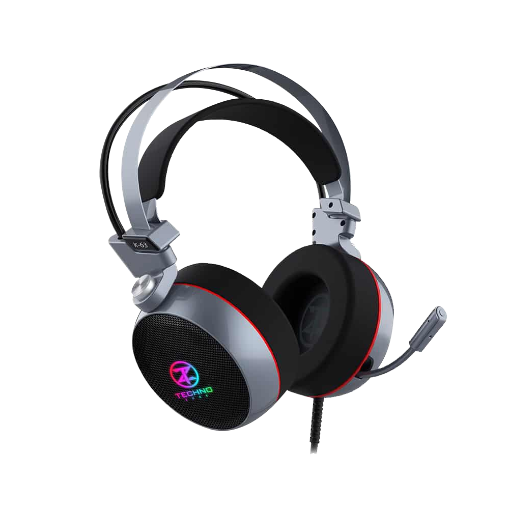 Headphone Wired Techno Zone K-63 (USB 7.1)