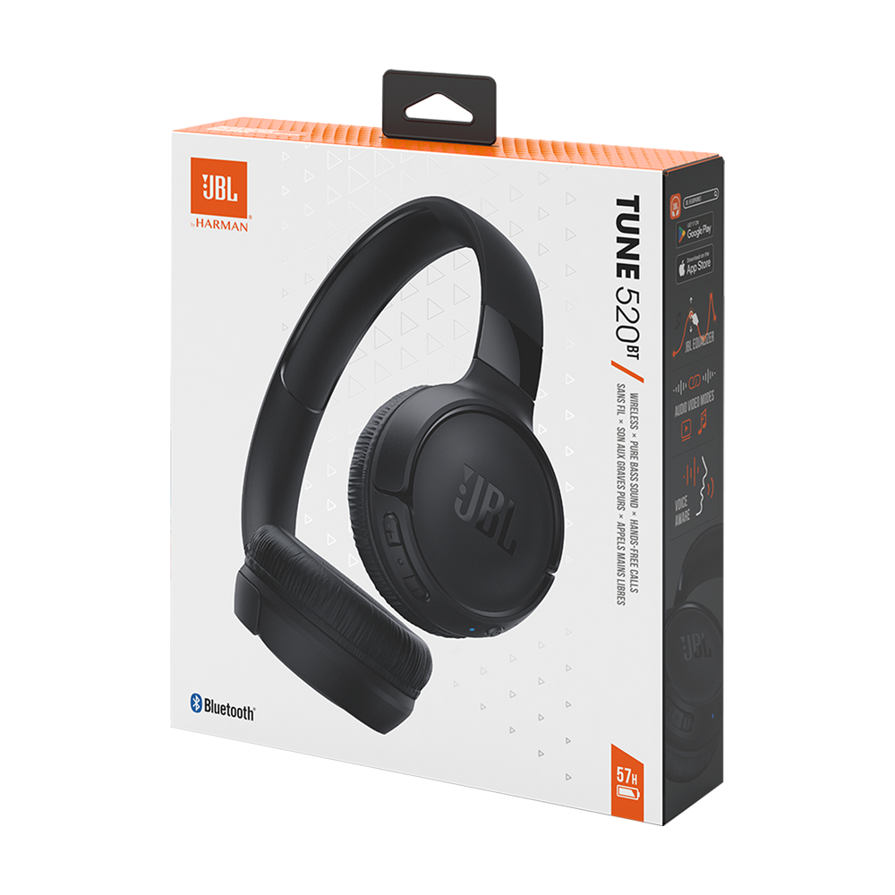 Headphone Bluetooth JBL Tune 520Bt - Black