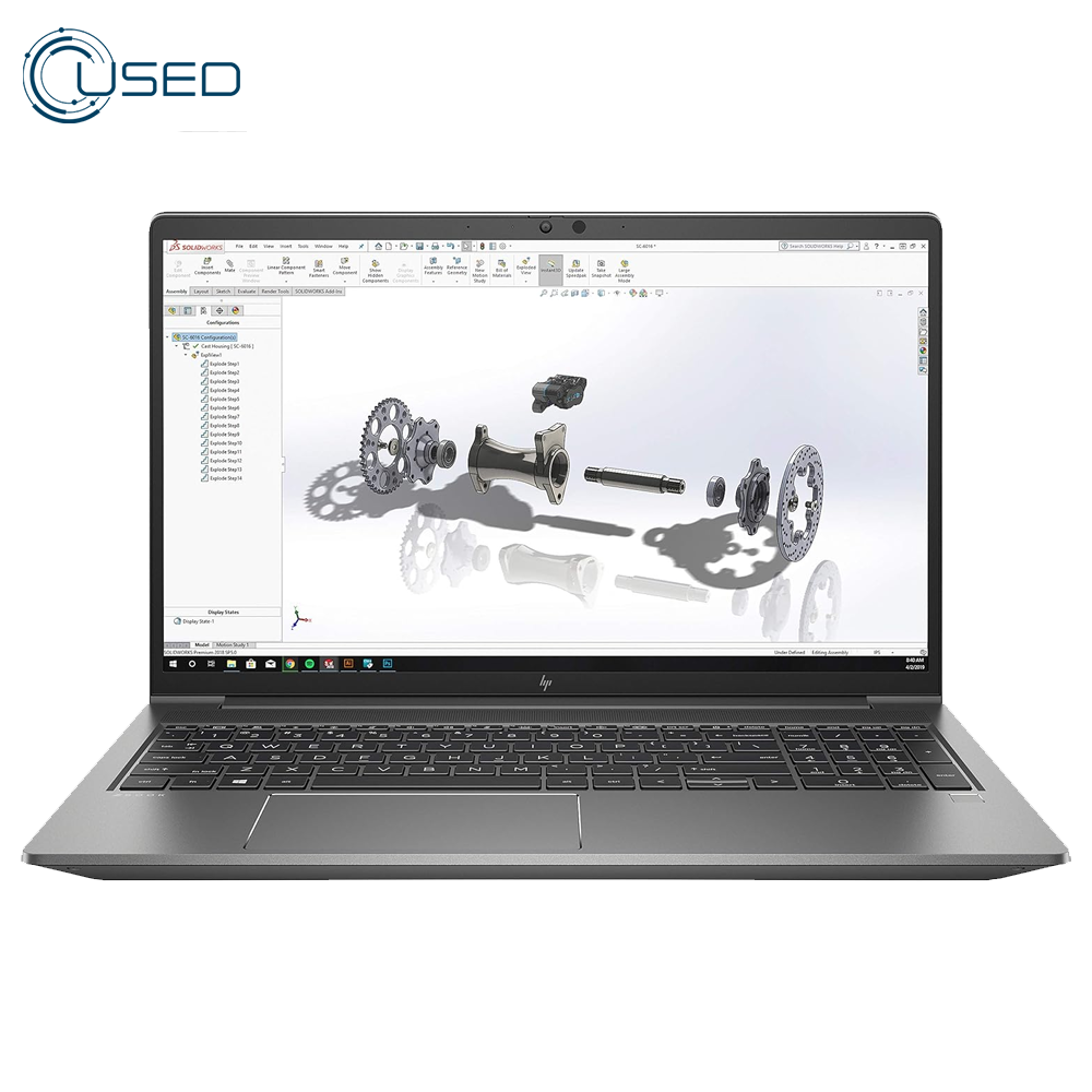 HP ZBook Power 15 G8 Mobile Workstation Laptop (Intel Core i7/11850H - 16GB DDR4 - 512GB M.2 - Nvidia T1200 4GB - 15.6 Inch FHD - Cam) Original Used