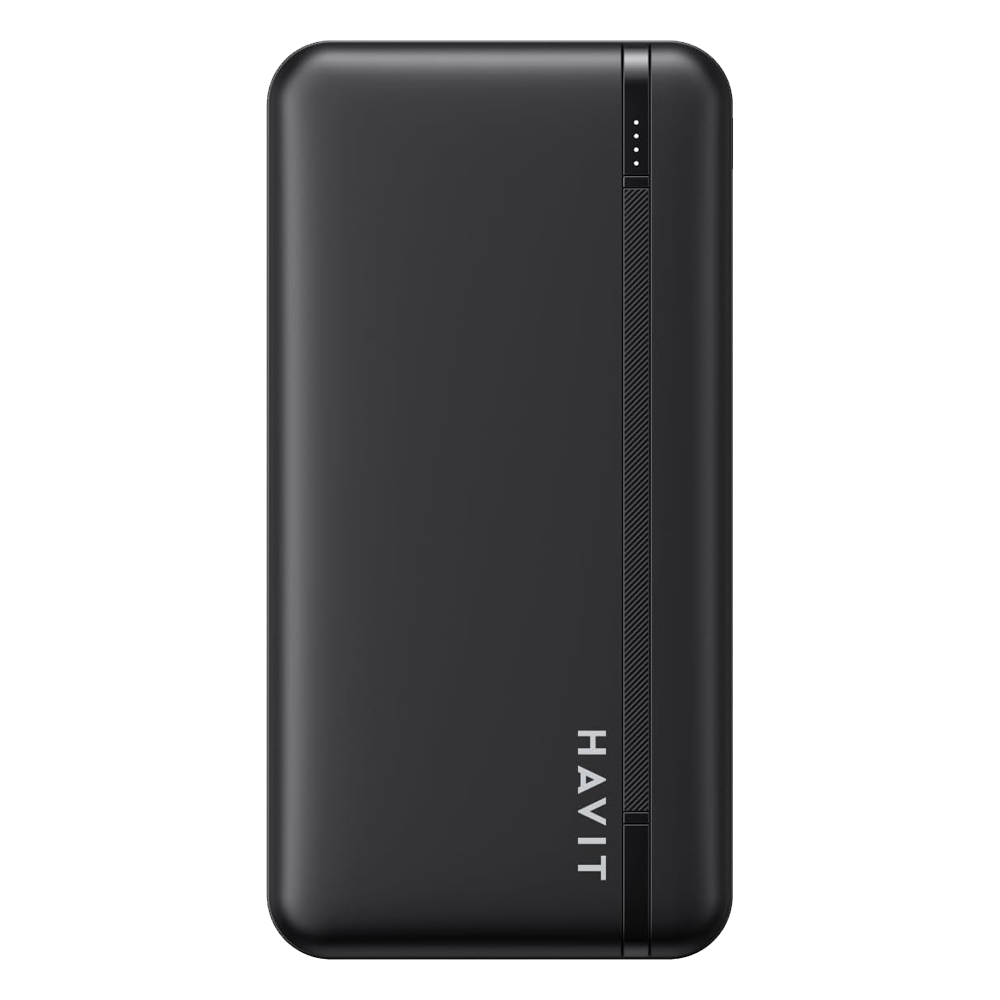 Havit PB90 2 USB + Micro + Type-C 22.5W Power Bank 10000mAh - Black
