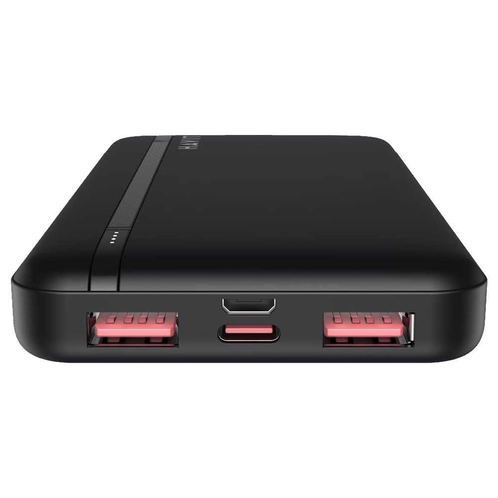 Havit PB90 2 USB + Micro + Type-C 22.5W Power Bank 10000mAh - Black
