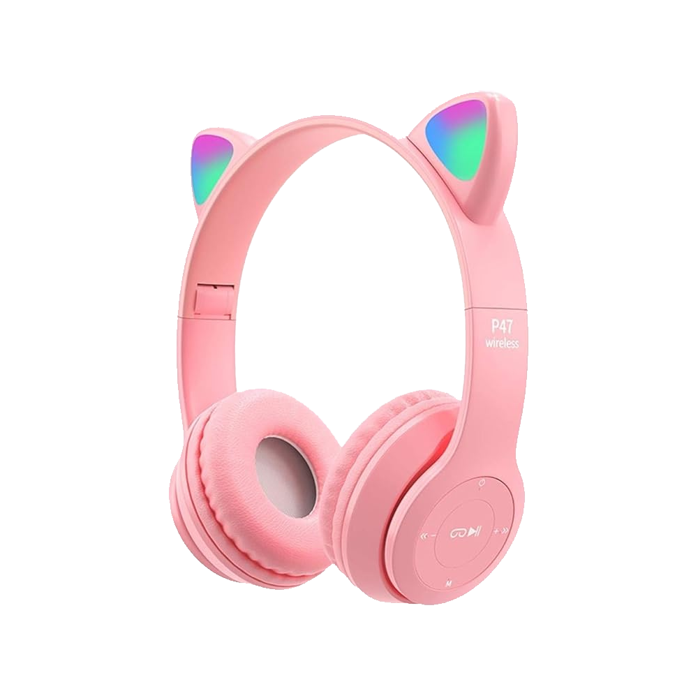 Headphone Bluetooth Cat KT-49M - Pink