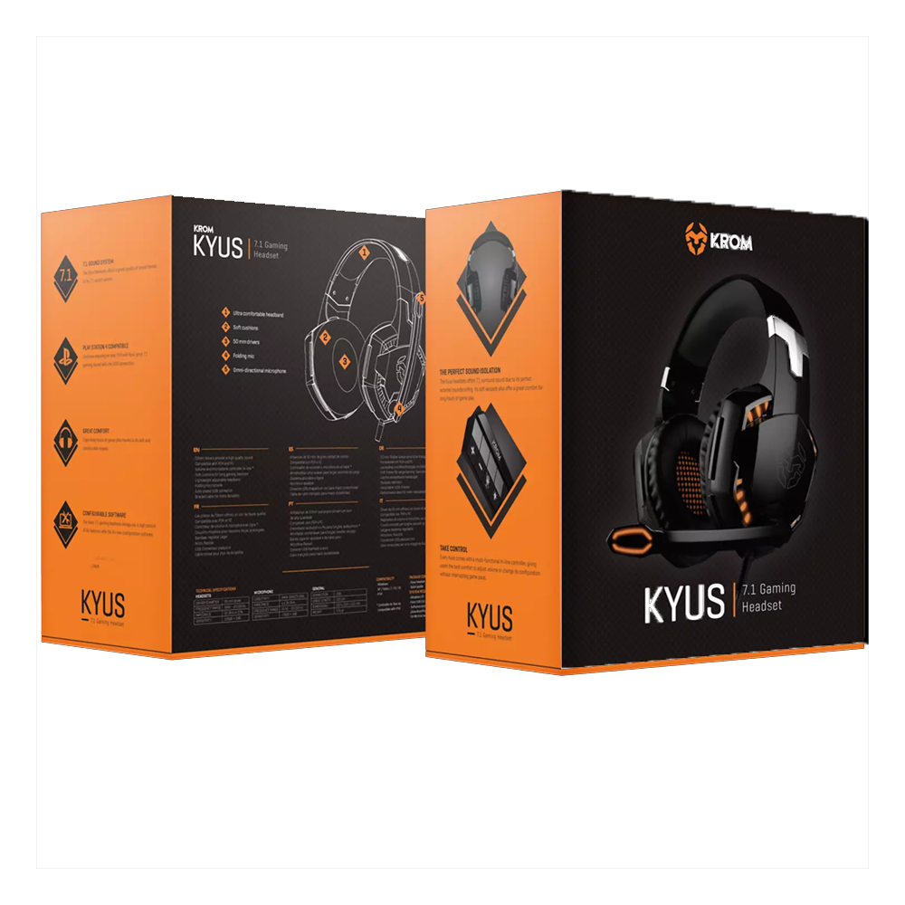 Headphone Wired Krom Kyus (USB 7.1)