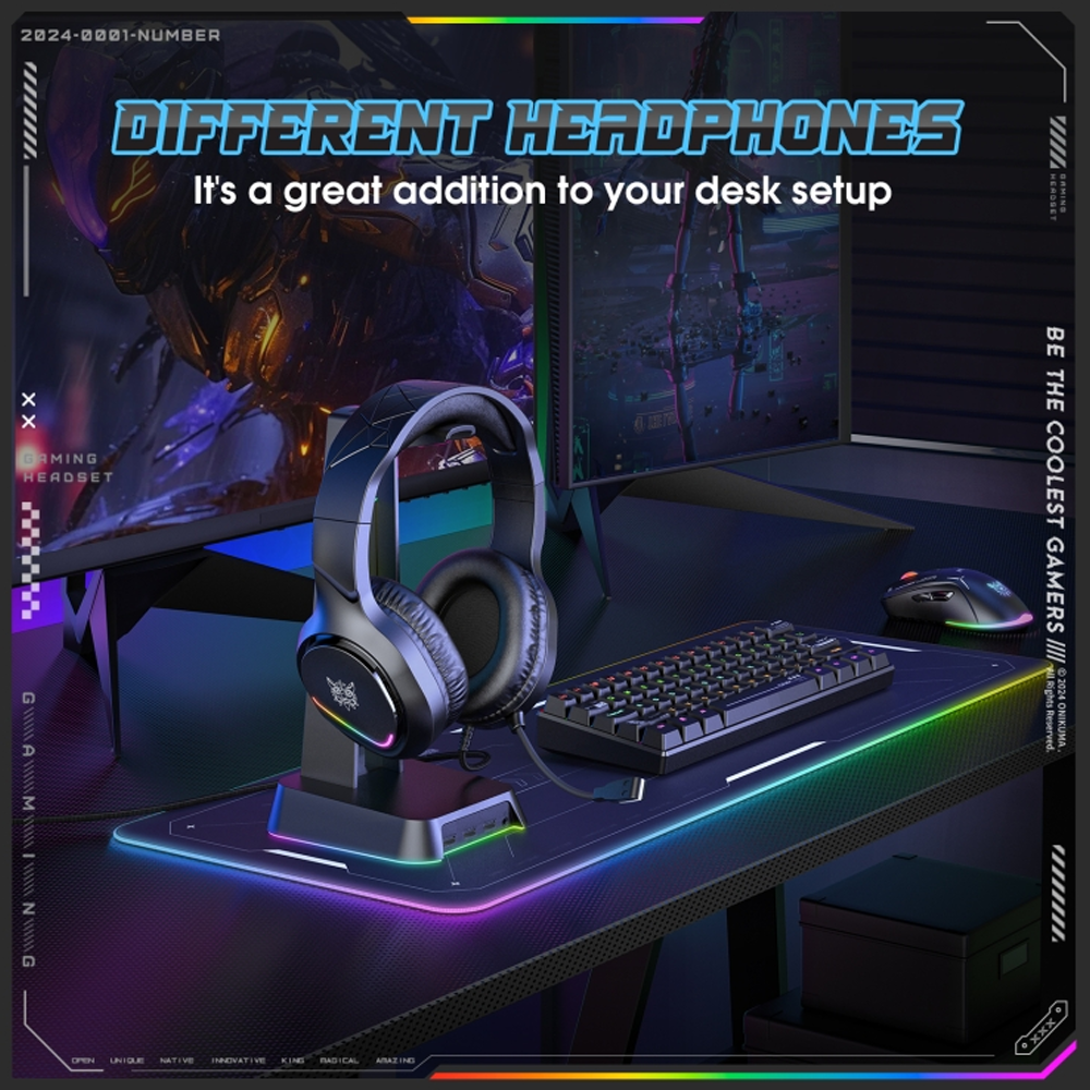 Headphone Wired Onikuma X31 (One Socket With Convert + USB)